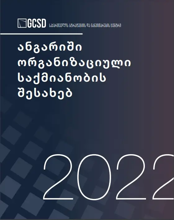ანგარიში ორგანიზაციული საქმიანობის შესახებ - 2022
