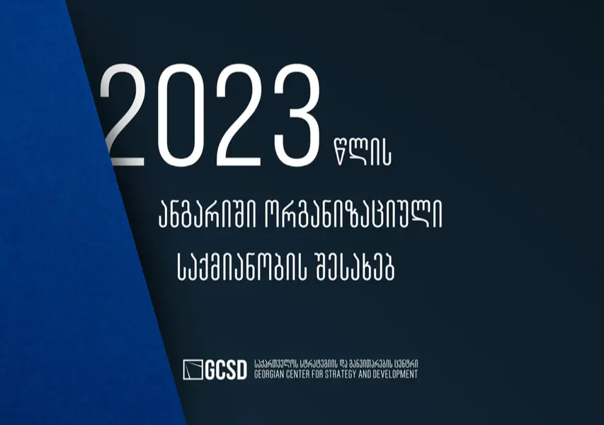 2023 წლის ანგარიში ორგანიზაციული საქმიანობის შესახებ