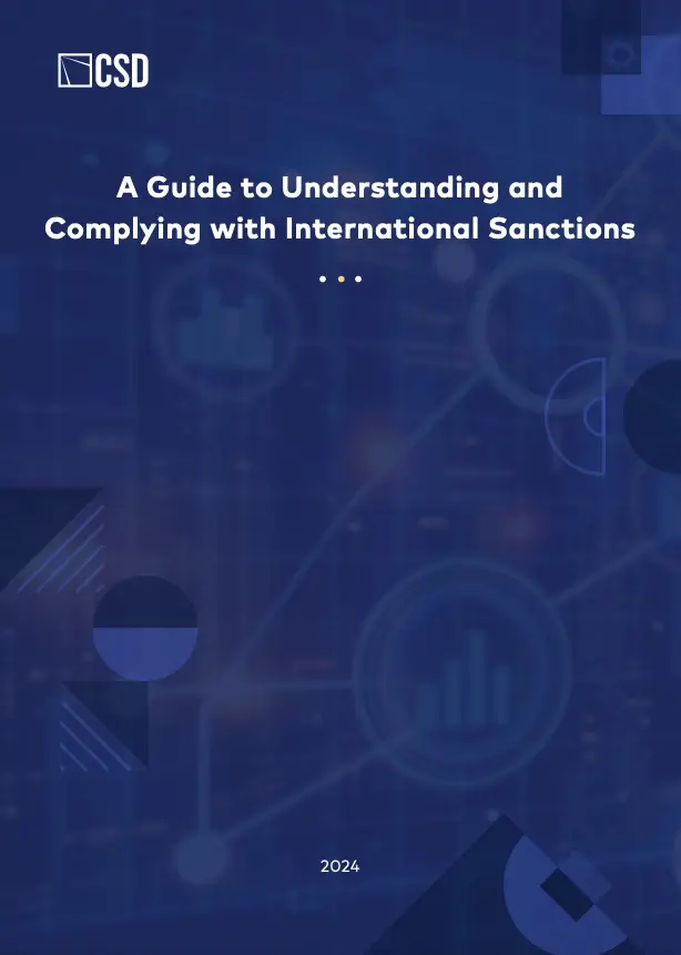 A Guide to Understanding and  Complying with International Sanctions